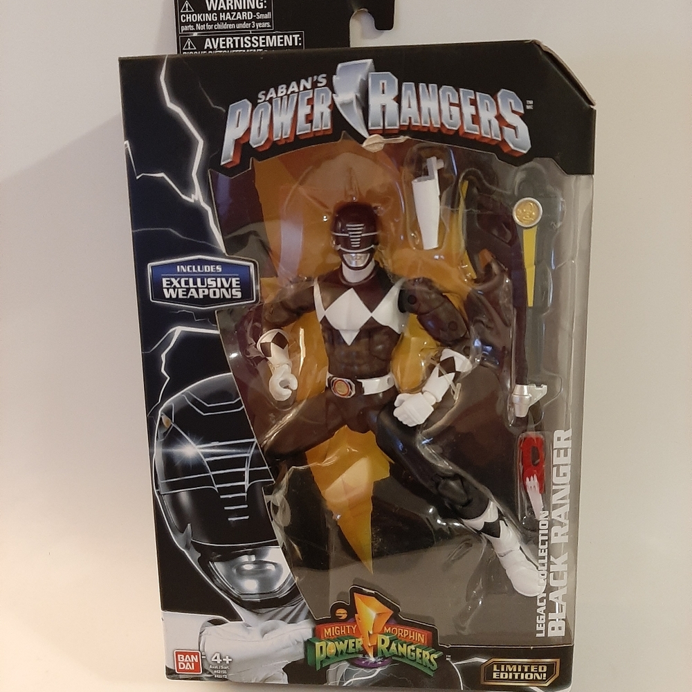 Black POWER RANGER Saban's Mighty Morphin Power Legacy 6"  2017 Limited Edition